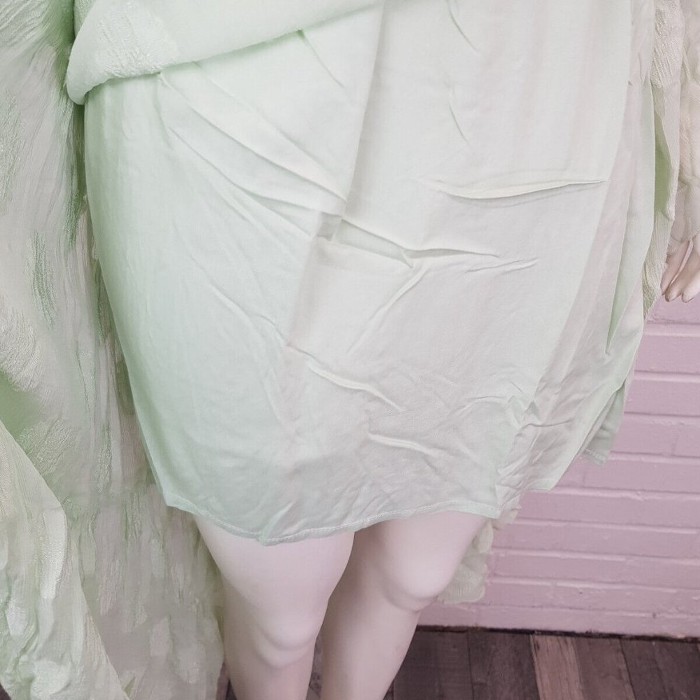 Free People Yara Maxi Dress XS UK 6 Mint Green Wedding Boho Ruffle Event BN - Picture 7 of 16